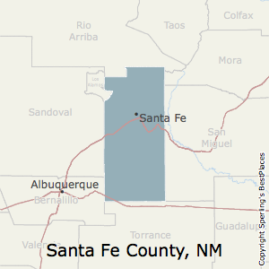 county santa fe mexico map nm bestplaces
